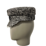 Herringbone-wool Baker Boy Cap