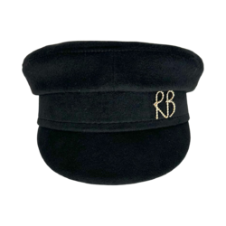Monogram Embellished Baker Boy Cap