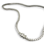 Silver Necklace with zircons