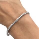 Silver Tennis bracelet with zircons