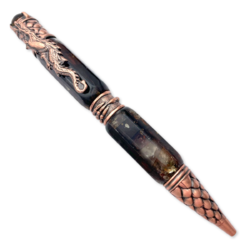 Amber ballpoint pen «The Dragon»