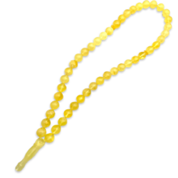 Amber muslim rosary, small