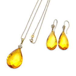 Gilded amber set