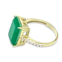 Gold plated ring Paraiba