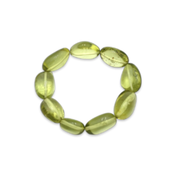 Green amber bracelet