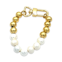 Pearl Beaded Bracelet gold plated