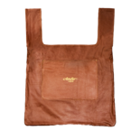 Leather shopper bag