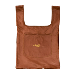 Leather shopper bag