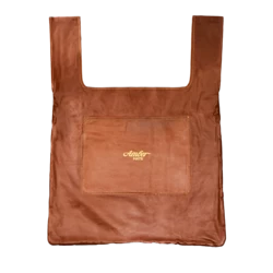 Leather shopper bag