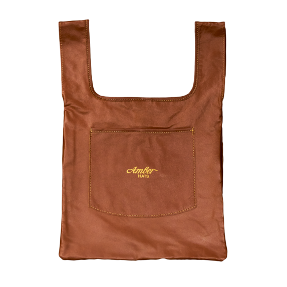 Leather shopper bag