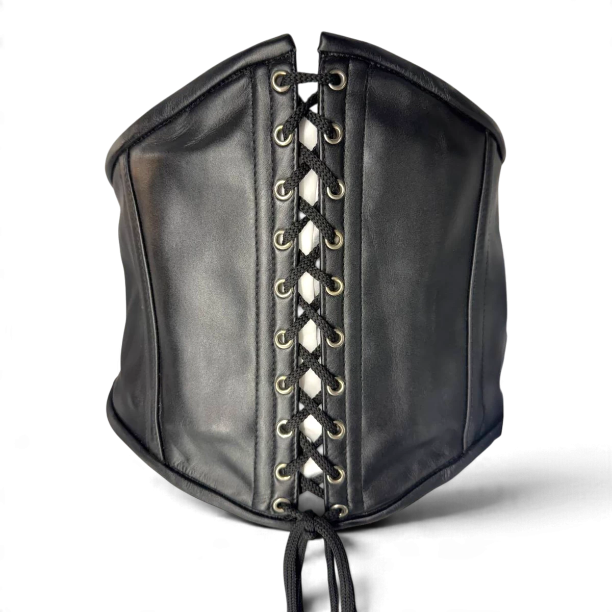 Black Leather Corset Belt