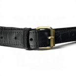Black Leather Belt Bag