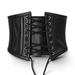 Black Leather Corset Belt