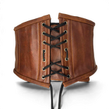 Brown Leather Corset Belt