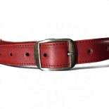 Red Leather Belt Bag