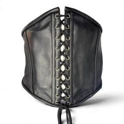 Black Leather Corset Belt