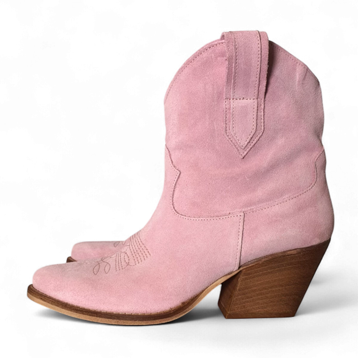 Leila Rosa Rindsleder-Cowboy/Biker-Stiefel