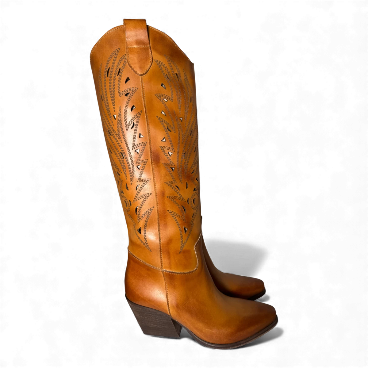 Maui Cuoio Leder Cowboy/Biker Stiefel