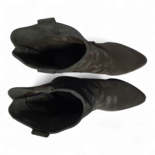 Dakota Black Suede Cowboy/Biker Boots