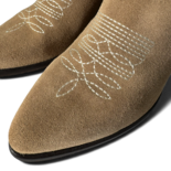 Dallas Taupe Suede Cowboy/Biker boots