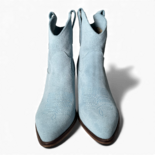 Leila Cielo Wildleder Cowboy/Biker Stiefel