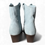 Leila Cielo Wildleder Cowboy/Biker Stiefel