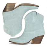 Leila Cielo Wildleder Cowboy/Biker Stiefel