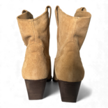 Leila Lion Suede Cowboy/Biker boots
