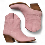 Leila Rosa Rindsleder-Cowboy/Biker-Stiefel