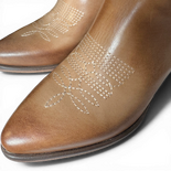 Nabiki sabbia Leather Cowboy/Biker boots