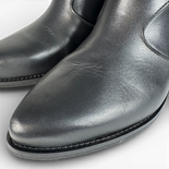 Velvet Black Leather Cowboy/Biker boots