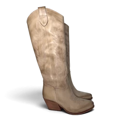 Nabiki Sabbia Light Leder Cowboy/Biker Stiefel