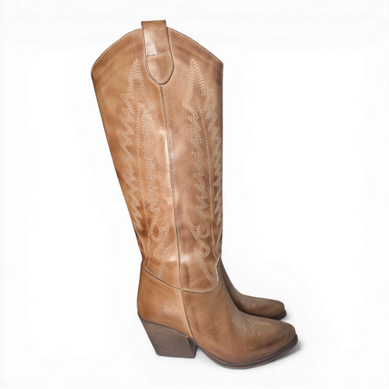 Nabiki sabbia Leather Cowboy/Biker boots