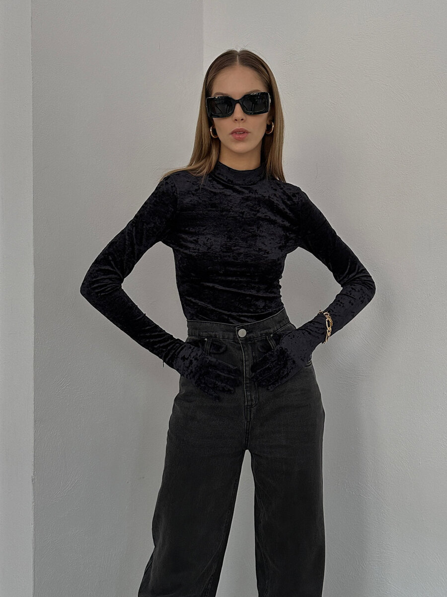 Velvet top with glove Fashion Wear, Tops, Dresses, Tights