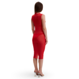 Red Midi Beach Dress