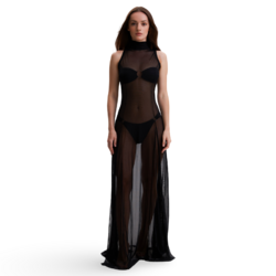 Long Black Beach Dress