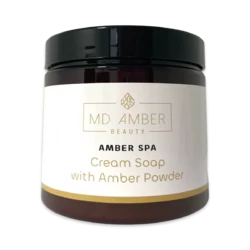 Savon crème avec poudre d'ambre