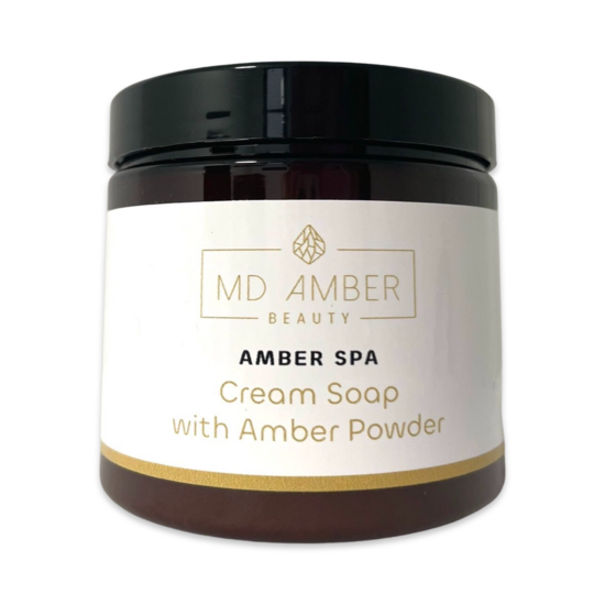 Savon crème avec poudre d'ambre