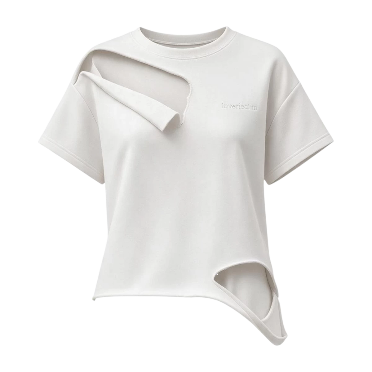 Verwaschenes weißes T-Shirt