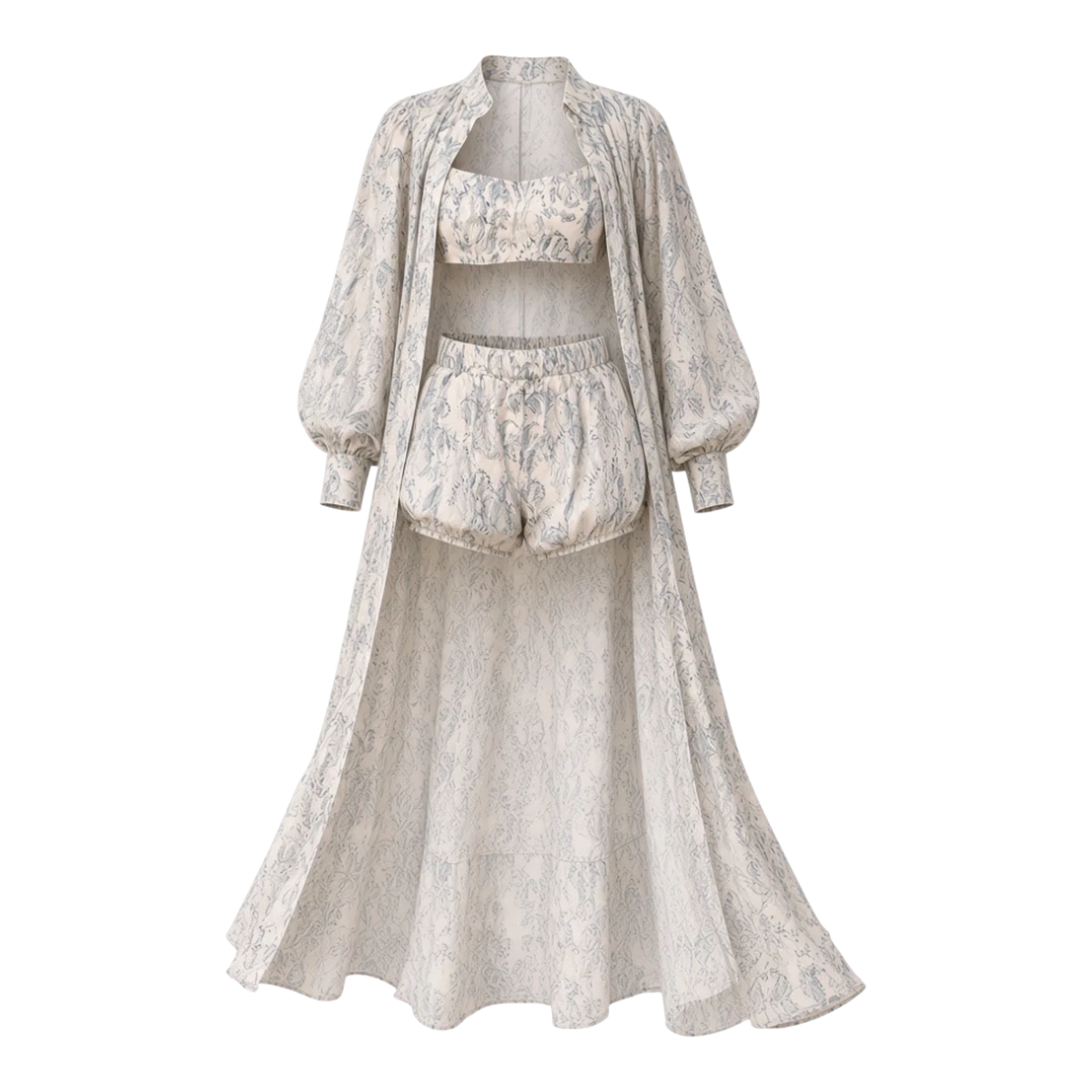 Ivory Ornament Tencel Dreiteiliges Set