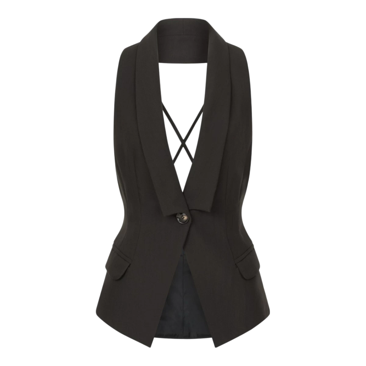 Vest mit offenem Rücken