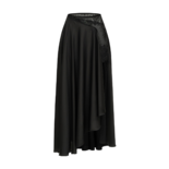 Asymmetrischer Satins Rock