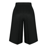 Black Linen Bermuda Shorts