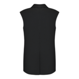 Schwarze Leinenweste