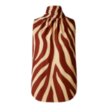 Блузка без рукавів із зебровим принтом