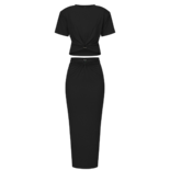 Комплект з двох предметів: топ та спідниця міді