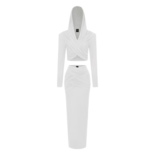 Ensemble deux pièces avec haut et jupe midi