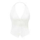 白色套装：背心与裙子