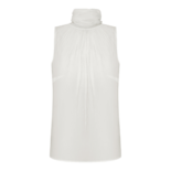 Біла напівпрозора блузка без рукавів