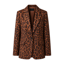 Brown Leopard Print Jacket